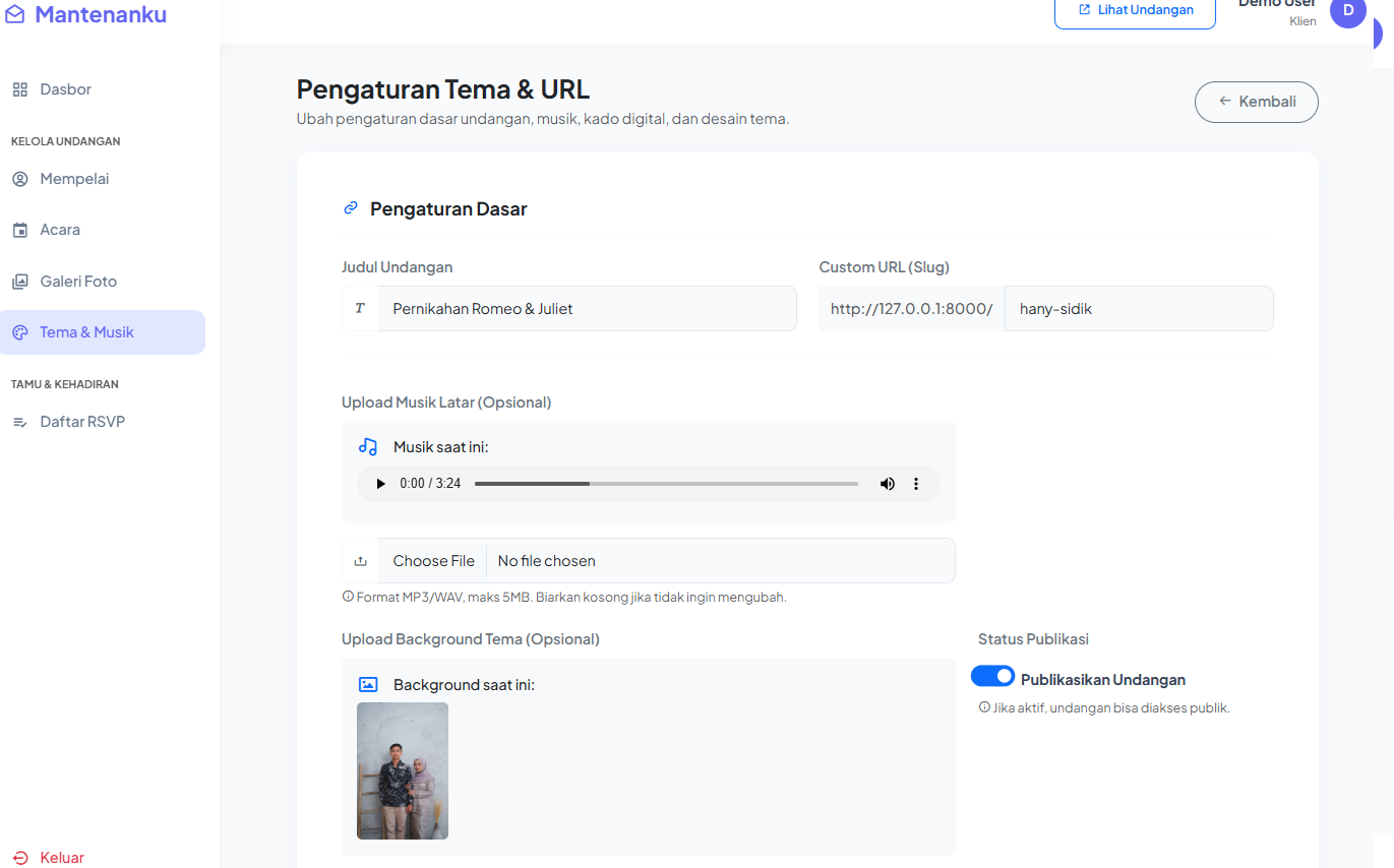 Aplikasi Undangan Digital Screenshot